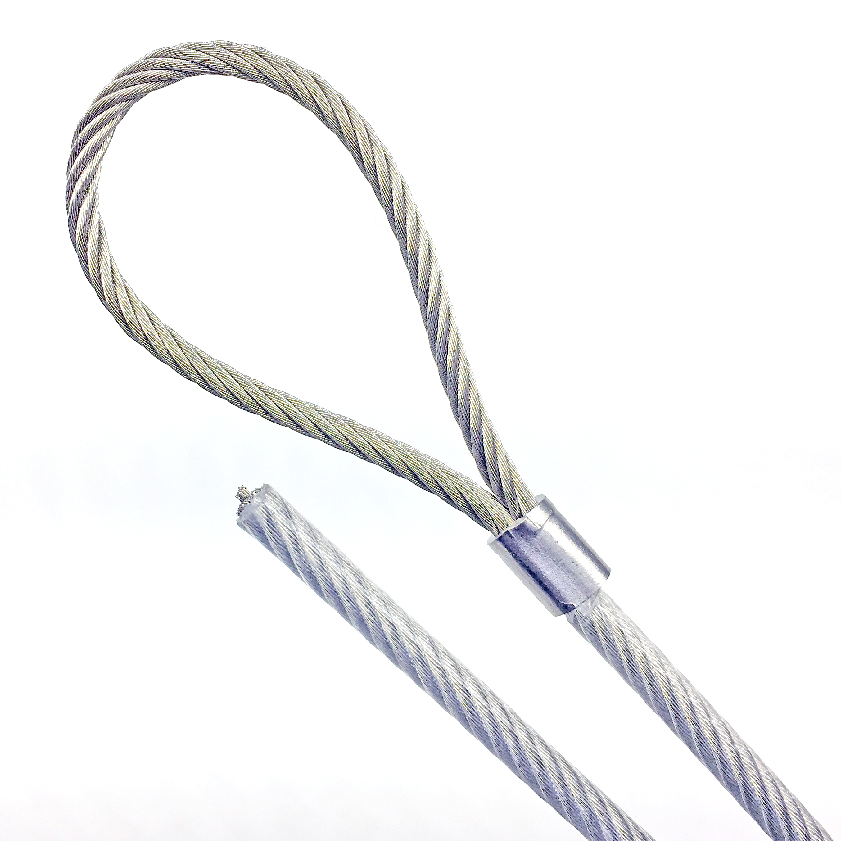Stainless Steel Braided Cable 1/8" Coated to 3/16" 7x19 Strand Core 3 16 Coated Stainless Steel Cable